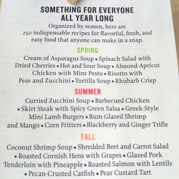 Martha Stewart Cookbook Great Food Fast Seasonal Menus Soft Cover 1st Edition/10 - Picture 5 of 10